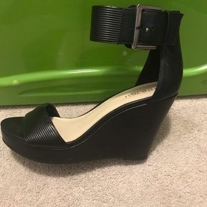 Black Nine West Wedges Size 7